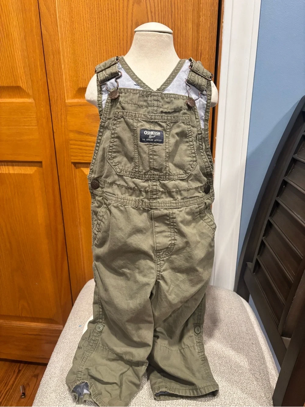 OshKosh B'gosh Olive Overalls for Kids
